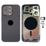 SCOCCA COMPLETA CON TELAIO POSTERIORE BACK COVER COPRIBATTERIA PER APPLE IPHONE 14 PRO NERO BLACK