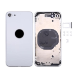 SCOCCA COMPLETA CON TELAIO POSTERIORE BACK COVER COPRIBATTERIA PER APPLE IPHONE 8 BIANCO WHITE