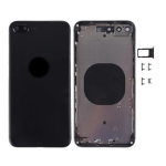 SCOCCA COMPLETA CON TELAIO POSTERIORE BACK COVER COPRIBATTERIA PER APPLE IPHONE 8 PLUS NERO BLACK