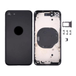 SCOCCA COMPLETA CON TELAIO POSTERIORE BACK COVER COPRIBATTERIA PER APPLE IPHONE SE 2020 NERO BLACK