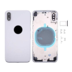 SCOCCA COMPLETA CON TELAIO POSTERIORE BACK COVER COPRIBATTERIA PER APPLE IPHONE X BIANCO WHITE