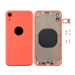 SCOCCA COMPLETA CON TELAIO POSTERIORE BACK COVER COPRIBATTERIA PER APPLE IPHONE XR CORALLO CORAL