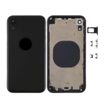 SCOCCA COMPLETA CON TELAIO POSTERIORE BACK COVER COPRIBATTERIA PER APPLE IPHONE XR NERO BLACK