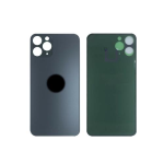 BACK COVER + ADESIVO FORO LARGO APPLE IPHONE 11 PRO MAX SCOCCA COPRIBATTERIA POSTERIORE BLACK NERO