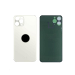 BACK COVER + ADESIVO FORO LARGO APPLE IPHONE 11 PRO MAX SCOCCA COPRIBATTERIA POSTERIORE WHITE BIANCO