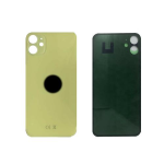 BACK COVER + ADESIVO FORO LARGO APPLE IPHONE 11 SCOCCA COPRIBATTERIA POSTERIORE YELLOW GIALLO