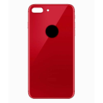 BACK COVER + ADESIVO FORO LARGO APPLE IPHONE 8 PLUS SCOCCA COPRIBATTERIA POSTERIORE RED ROSSO