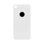 BACK COVER + ADESIVO FORO LARGO APPLE IPHONE 8 SCOCCA COPRIBATTERIA POSTERIORE SILVER BIANCO
