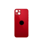BACK COVER + ADESIVO FORO LARGO PER APPLE IPHONE 13 MINI SCOCCA COPRIBATTERIA POSTERIORE RED ROSSO
