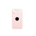 BACK COVER + ADESIVO FORO LARGO PER APPLE IPHONE 13 SCOCCA COPRIBATTERIA POSTERIORE PINK ROSA