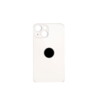 BACK COVER + ADESIVO FORO LARGO PER APPLE IPHONE 13 SCOCCA COPRIBATTERIA POSTERIORE WHITE BIANCO