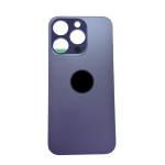 BACK COVER + ADESIVO FORO LARGO PER APPLE IPHONE 14 PRO MAX SCOCCA COPRIBATTERIA POSTERIORE VIOLA DEEP PURPLE