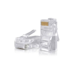 CONNETTORI TRASPARENTI PASSANTI RJ45 VULTECH 50 PZ. 8P8C SN21405 CAT5E