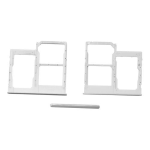 CARRELLO PORTA LETTORE SIM TRAY MICRO SD CARD READER PER SAMSUNG A41 A415 NERO BLACK
