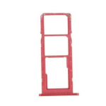 CARRELLO PORTA LETTORE DUAL SIM MICRO SD CARD READER PER SAMSUNG A025 A02S/ A035 A03/ A037 A03S ROSSO RED