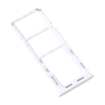 CARRELLO PORTA LETTORE DUAL SIM MICRO SD CARD READER SAMSUNG PER A135 / A137 A13 4G WHITE BIANCO SILVER ARGENTO