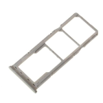CARRELLO PORTA LETTORE DUAL SIM MICRO SD CARD READER PER SAMSUNG A146B / A145F A14 5G / A14 4G SILVER ARGENTO
