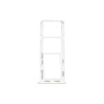 CARRELLO PORTA LETTORE DUAL SIM MICRO SD CARD READER PER SAMSUNG A22 4G A225F WHITE BIANCO