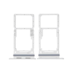 CARRELLO PORTA LETTORE DUAL SIM MICRO SD CARD READER PER SAMSUNG A33 5G A336B WHITE BIANCO