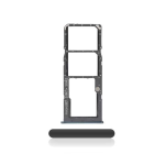 CARRELLO PORTA LETTORE DUAL SIM MICRO SD CARD READER PER SAMSUNG A51 4G 515F NERO BLACK