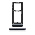 CARRELLO PORTA LETTORE DUAL SIM MICRO SD CARD READER PER SAMSUNG A52 4G A525 / A52 5G A526 / A52S A528B NERO BLACK