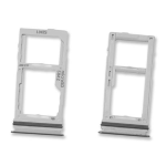 CARRELLO PORTA LETTORE DUAL SIM MICRO SD CARD READER PER SAMSUNG A52 4G A525 / A52 5G A526 / A52S A528B WHITE BIANCO