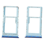 CARRELLO PORTA LETTORE SIM + MICRO SD CARD READER PER XIAOMI MI A3 / CC9E BLU BLUE