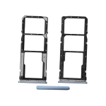 CARRELLO PORTA LETTORE SIM + MICRO SD CARD READER PER XIAOMI REDMI NOTE 9S / 9 PRO NERO BLACK