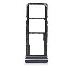 CARRELLO PORTA LETTORE DUAL SIM MICRO SD CARD READER PER SAMSUNG A9 2018 A920 NERO BLACK