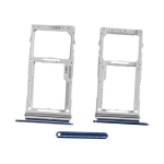 CARRELLO PORTA LETTORE DUAL SIM MICRO SD CARD READER SAMSUNG G770F S10 LITE BLU BLUE