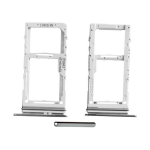 CARRELLO PORTA LETTORE DUAL SIM MICRO SD CARD READER SAMSUNG G985F G988B S20 PLUS / ULTRA ARGENTO BIANCO SILVER WHITE