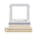 CARRELLO PORTA LETTORE SIM CARD READER PER SAMSUNG SM-F700N Z FLIP (2020) ORO GOLD