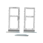 CARRELLO PORTA LETTORE DUAL SIM MICRO SD CARD READER SAMSUNG PER G980F G981B S20 BLU BLUE