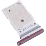 CARRELLO PORTA LETTORE DUAL SIM MICRO SD CARD READER SAMSUNG PER S908B S22 ULTRA VIOLA VIOLET PURPLE