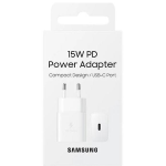 CARICABATTERIE SAMSUNG RETE EP-T1510NWEGEU FAST CHARGE 15W TYPE-C IN BLISTER BIANCO