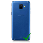BACK COVER + CAMERA FRAME SAMSUNG A6 2018 A600 SCOCCA COPRIBATTERIA POSTERIORE BLU
