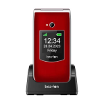 BEAFON SL605 SILVERLINE TELEFONO CELLULARE PIEGHEVOLE PER ANZIANI CON PULSANTE DI EMERGENZA SOS COLORE ROSSO