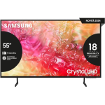 SAMSUNG TV UE55DU7170UXZT LED 4K SMART TV 55" POLLICI CRYSTAL 4K, SLIM LOOK, DVBT-2 BLACK NERO 2024