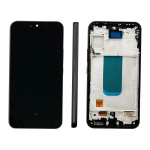 TOUCH SCREEN SCHERMO OLED PER SAMSUNG GALAXY A54 5G A546B DISPLAY LCD CON FRAME NERO BLACK (FULL SIZE)