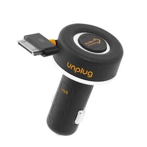 Caricatore Auto Retrattile 4 In 1 – Caricabatterie Veloce Per Telefono Con Cavo Integrato
