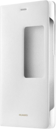 CUSTODIA S View Cover originale Huawei per P8 bianco smart book case