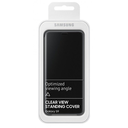 CUSTODIA CLEAR VIEW CASE COVER Originale Samsung EF-ZG960CBE Per Galaxy S9 G960F Nera