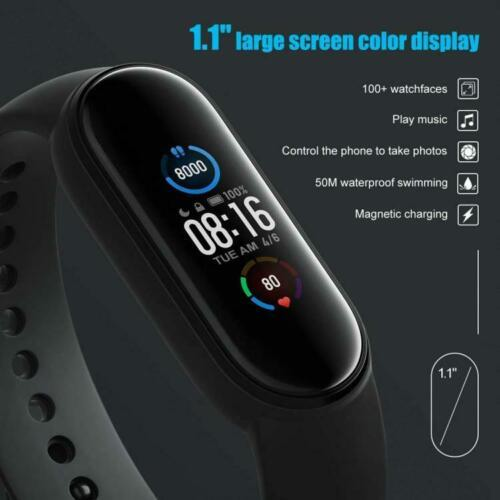 XIAOMI WATCH MI BAND 5 OROLOGIO SMARTWATCH BLUETOOTH CARDIO FITNESS AMOLED