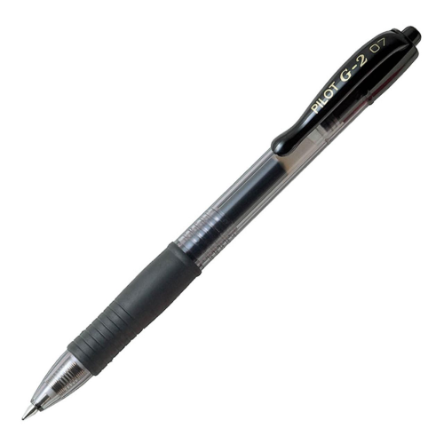 PILOT G2 07 - PENNA ROLLER A INCHIOSTRO GEL - RETRATTILE 0,7 MM - TRATTO 0,39 MM RICARICABILE - NERO - BL-G2-7-B