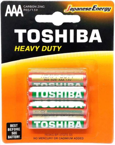 TOSHIBA - Alkaline LR03 AAA Ministilo - 4904530593536 - 4PK- TOS03
