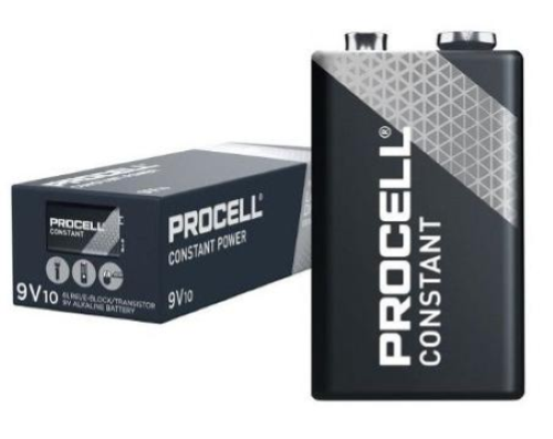 DURACELL - Batterie PROCELL Industriali MN1604 9V Constant Current - 10 PK 5000394122130 - PRO1604
