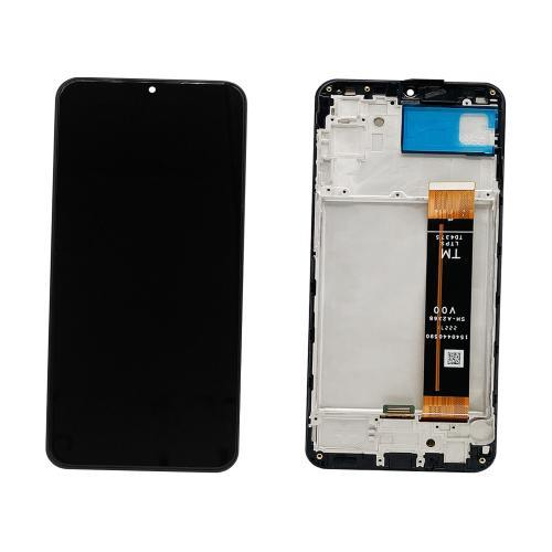 TOUCH SCREEN SCHERMO PER SAMSUNG GALAXY A03 A035G (NON EU VERSION) NERO VETRO LCD DISPLAY CON FRAME