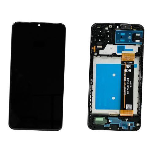 TOUCH SCREEN SCHERMO PER SAMSUNG GALAXY A13 A135F / M13 M135F (FLAT SM-A135F A13 LTE BOE B6 REV.5.7) NERO VETRO LCD DISPLAY CON FRAME