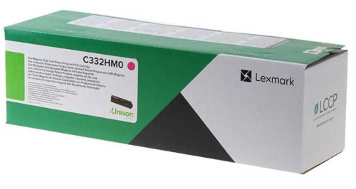 LEXMARK C332HM0 H Magenta High Yield Return Program Print Cartridge