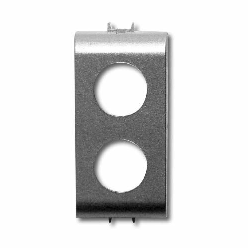 GW-CT2 ADATTATORE PER LA SERIE CIVILE GEWISS CHORUS TITANO VERNICIATO ® DI COLORE TITANIO VERNICIATO CON 2 FORI PER LE PRESE DEMISCELATE A 2 USCITE (PDM)